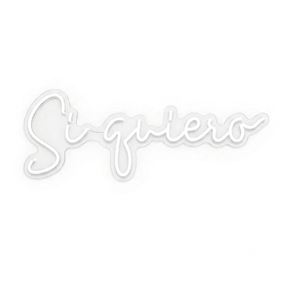 soloLED Letrero si quiero boda ceremonia Luminoso LED Escaparate, Decoración de Pared en Metacrilato, Luz Brillante, aproximadamente100x35cm alimentación 12v
