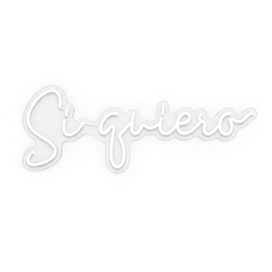 soloLED Letrero si quiero boda ceremonia Luminoso LED Escaparate, Decoración de Pared en Metacrilato, Luz Brillante, aproximadamente100x35cm alimentación 12v