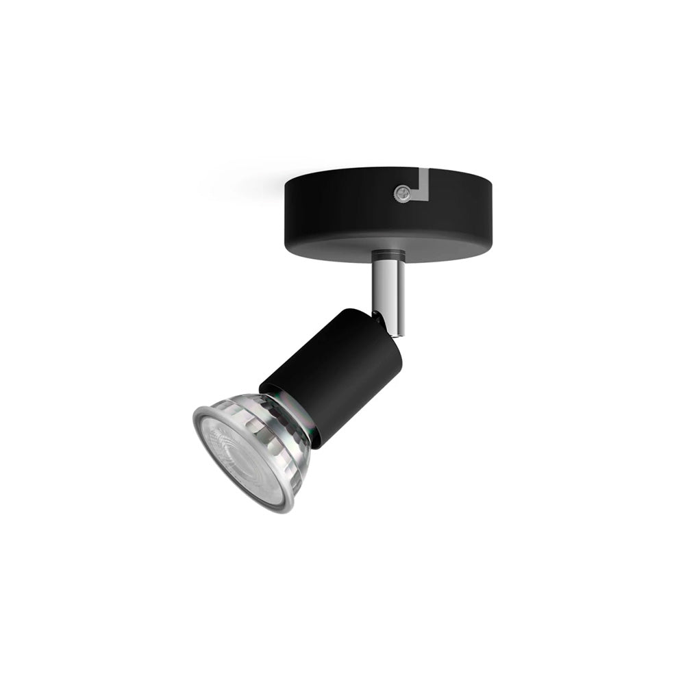 FOCO 1 ELEMENTO LIMBALI GU10 (BOMBILLA NO INCLUIDA) COLOR NEGRO Ø 8 x 13 cm