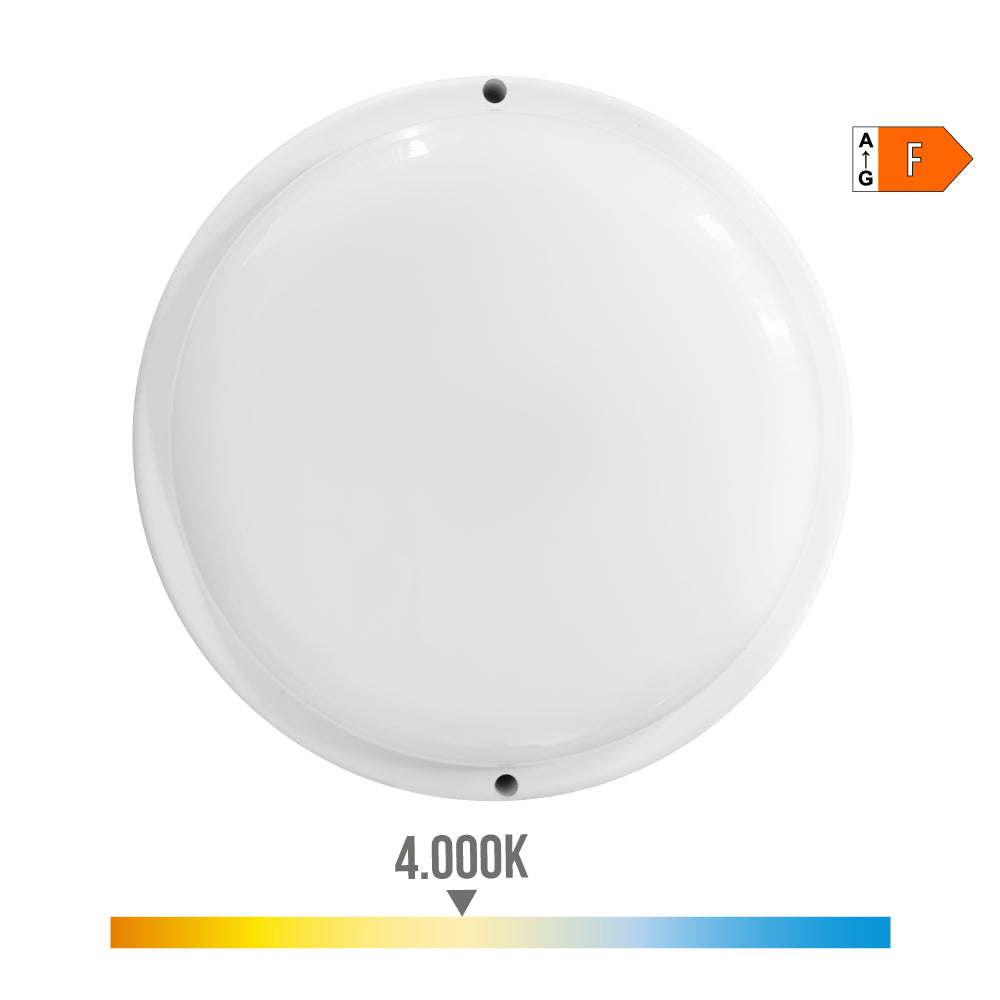 APLIQUE LED REDONDO CON SENSOR CREPUSCULAR Y DE MOVIMIENTO 18W 1820 lm 4.000 K LUZ DÍA Ø20,8 x 4,8 cm