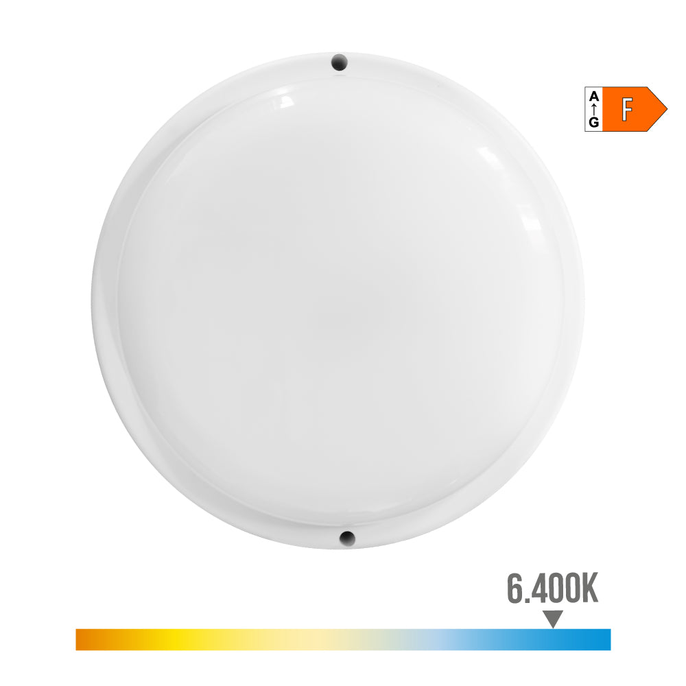 APLIQUE LED REDONDO CON SENSOR CREPUSCULAR Y DE MOVIMIENTO 18 W 1820 lm 6.400 K LUZ FRÍA 23 x 10,2 x 4,5 cm