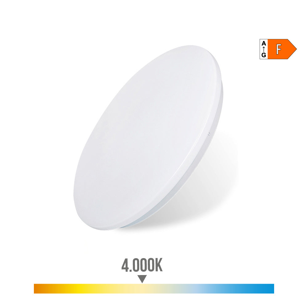 APLIQUE LED CIRCULAR DE SUPERFICIE 12 W 4000 K 1160 lm COLOR BLANCO Ø25 x 6,2 cm