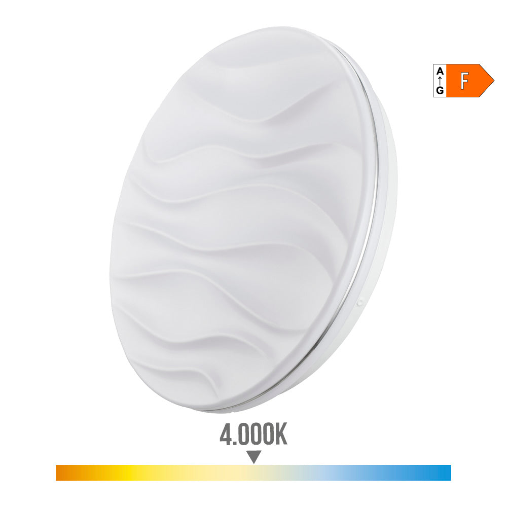 APLIQUE SUPER LED DE SUPERFICIE MODELO DESERT 12 w 4000 k 1160 lm Ø26 x 5,2 cm