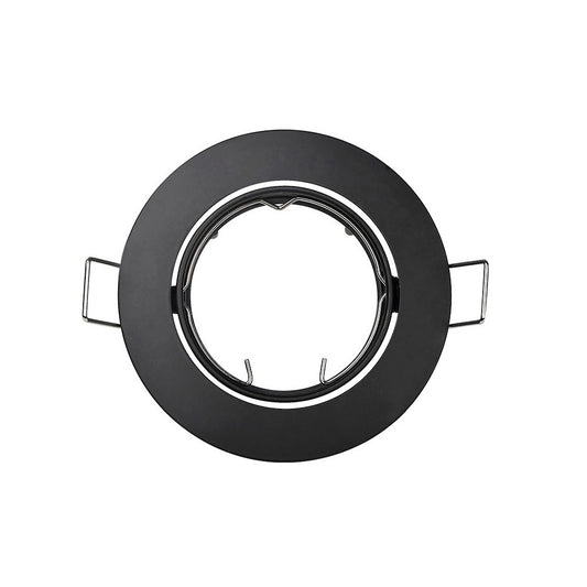 ARO HALOGENO METÁLICO OSCILANTE COLOR NEGRO. Ø8,4cm