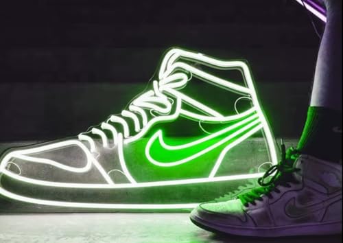 Zapatos Pista led Letrero neón Zapatos Deportivos Luces de neón Tienda Zapatillas Sala Juegos decoración recinto Deportivo Dormitorio Bar Sala Arte