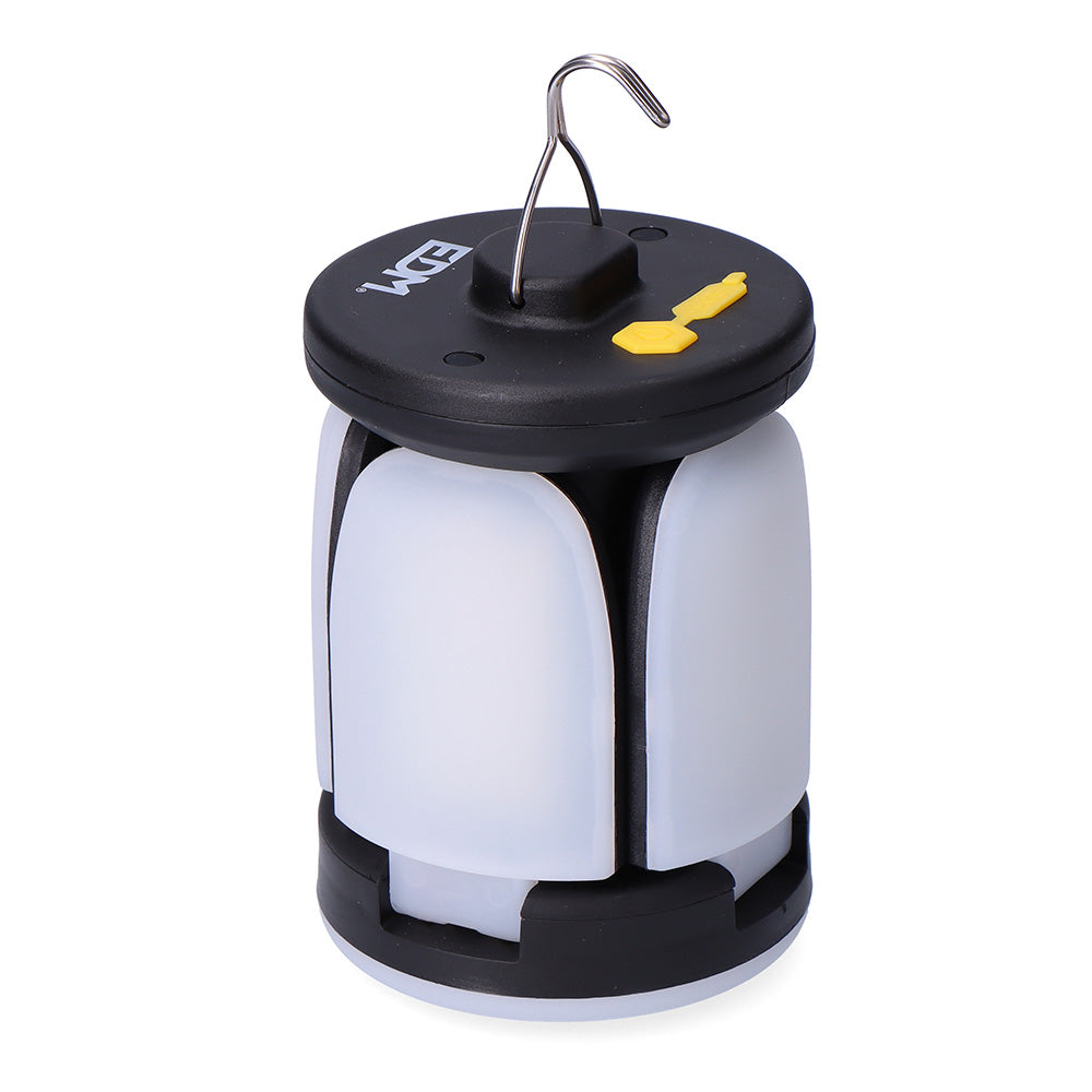 LÁMPARA PLEGABLE DE CAMPING RECARGABLE 6W 500Lm 60 LEDS.