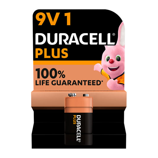 PILA ALKALINA PLUS POWER 6LR61- 9 V (BLISTER 1 unid.) 26,5 x 17,5 x 48,5 mm