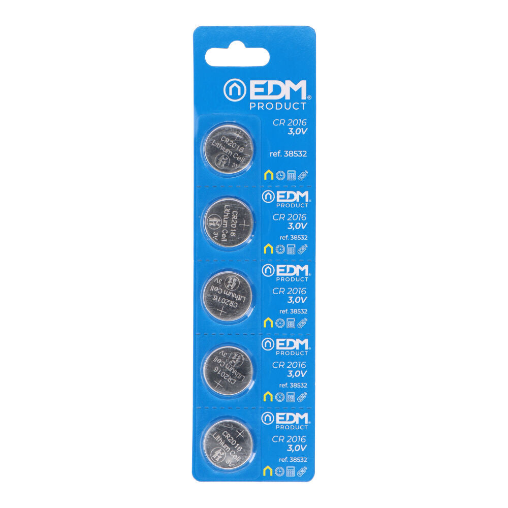 MICRO PILA DE BOTON LITIO MAX-PRO CR2016 3V Ø20x1,6mm