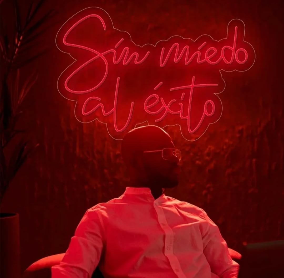 Letrero de Neón sin miedo al éxito Cartel Luminoso Decorativo APROXIMADAMENTE 80CM ALIMENTADOR 12 V