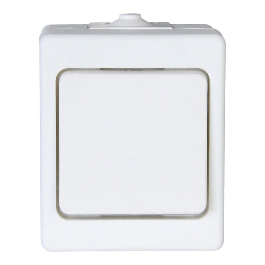 INTERRUPTOR CONMUTADOR DE SUPERFICIE 10AX 250V~, BLANCO