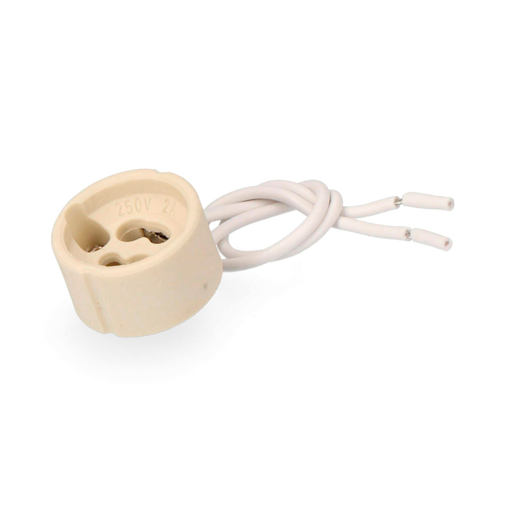 PORTALAMPARAS HALOGENO GU-10 2A 250V 15cm DE CABLE