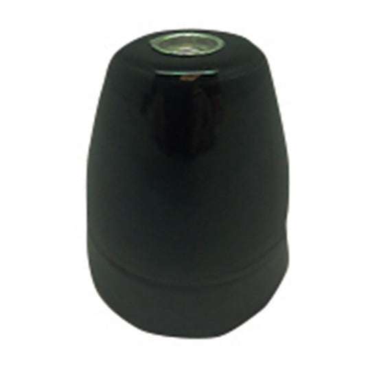 PORTALÁMPARAS CERÁMICO VINTAGE E27, 100 W 250 V, NEGRO, Ø47 x 59 mm (RETRACTILADO)