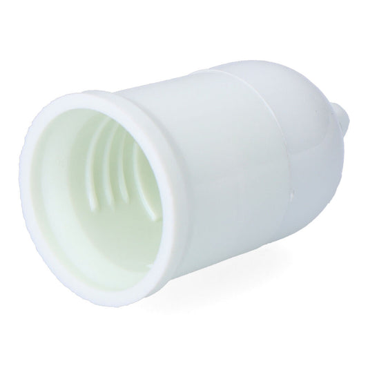 PORTALÁMPARAS OBRA CON COLGANTE E27, 4 A 250 V, BLANCO, Ø35 x 60 mm (RETRACTILADO)