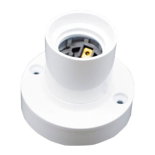 PORTALÁMPARAS SUPERFICIE E27 4A 250 V~ BLANCO Ø67 x 57 mm