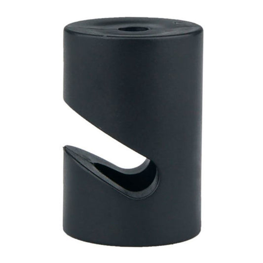 SUJETACABLES DE PLÁSTICO, CILÍNDRICO, EN V, NEGRO, 5 uds