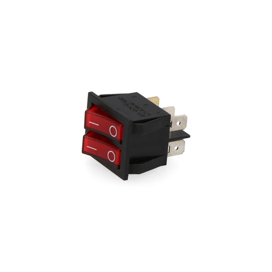 INTERRUPTOR DOBLE LUMINOSO EMPOTRADO ON/OFF 15A