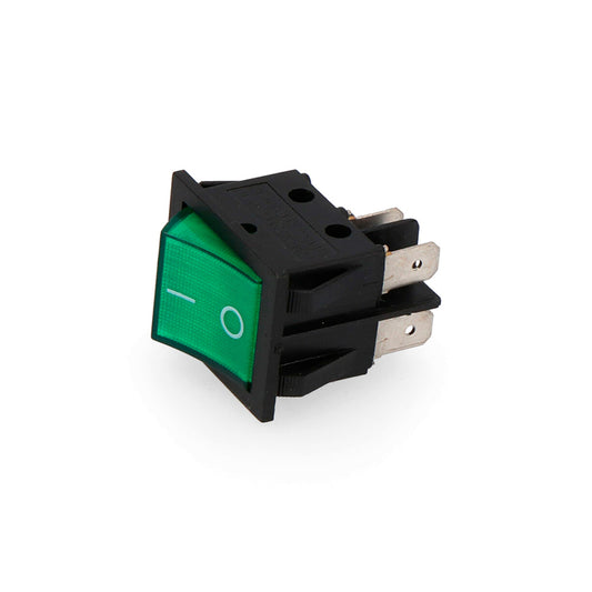 INTERRUPTOR BIPOLAR 15A 250V VERDE EMPOTRABLE