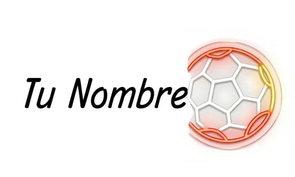 Neón LED GOL Letrero Luminoso de Fútbol Decoración de Pared para Habitación Infantil, Zona Gamer o Bar,Artesanal Hecho en España (cadena,cable de 1.5 m y alimentación 12 v medidas 40x,30cm