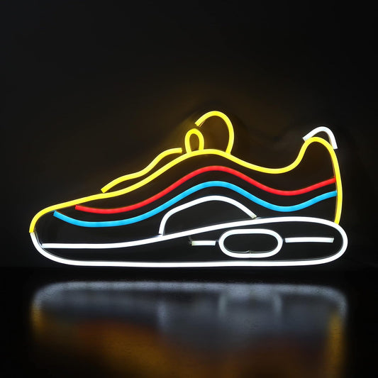 Zapatos Pista led Letrero neón Zapatos Deportivos Luces de neón Tienda Zapatillas Sala Juegos decoración recinto Deportivo Dormitorio Bar Sala Arte