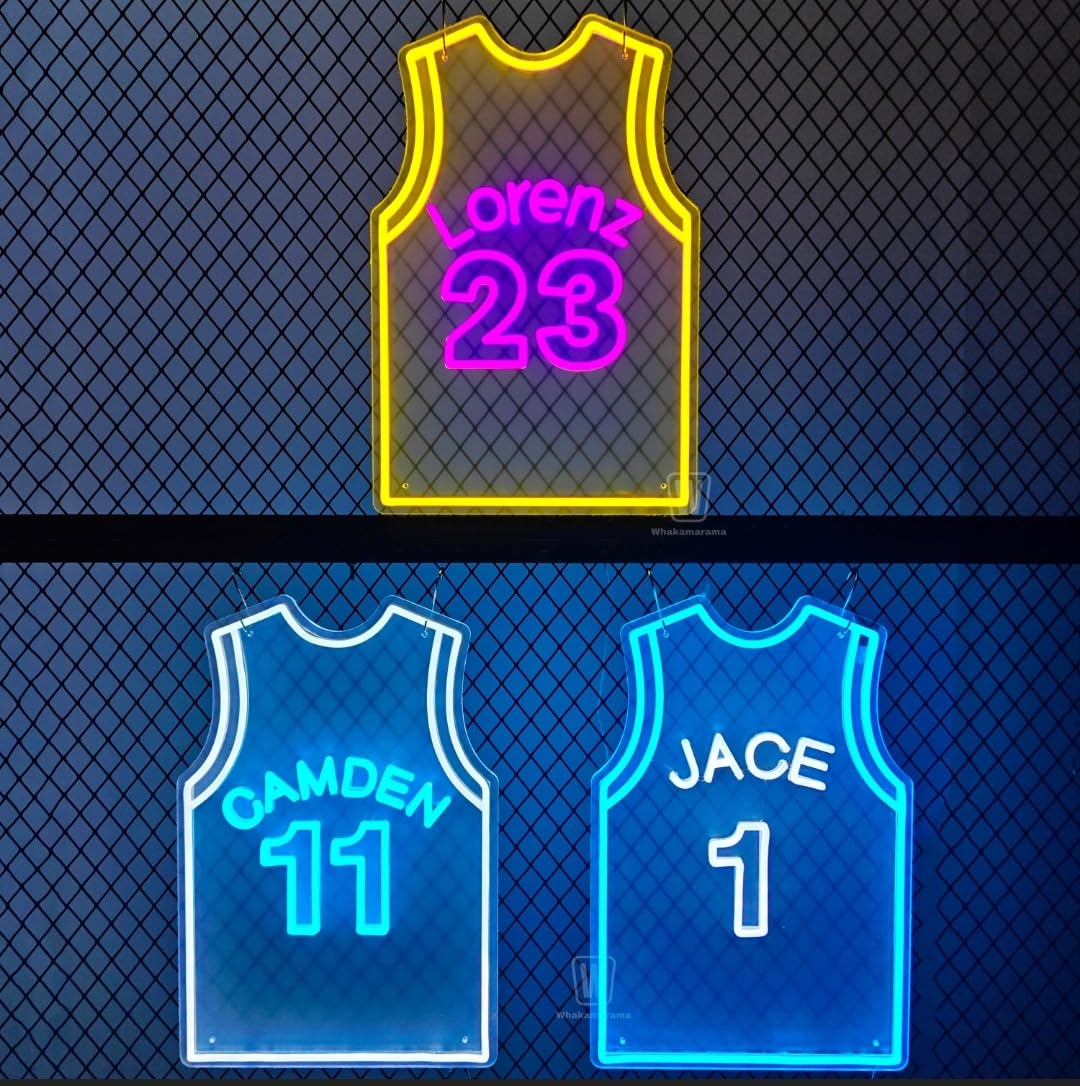 Letrero Neón LED Baloncesto Personalizado con Nombre | soloNEON