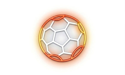 Neón LED GOL Letrero Luminoso de Fútbol Decoración de Pared para Habitación Infantil, Zona Gamer o Bar,Artesanal Hecho en España (cadena,cable de 1.5 m y alimentación 12 v medidas 40x,30cm