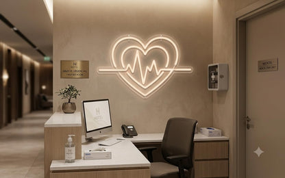 SOLOLED Letrero led neón flex CORAZÓN cartel metacrilato transparente medidas 40cm aproximadamente alimentacion 12 v