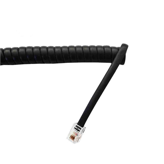PROLONGACION TELEFONICA 4.5m 4 VIAS MACHO-MACHO MINI NEGRO RIZADA