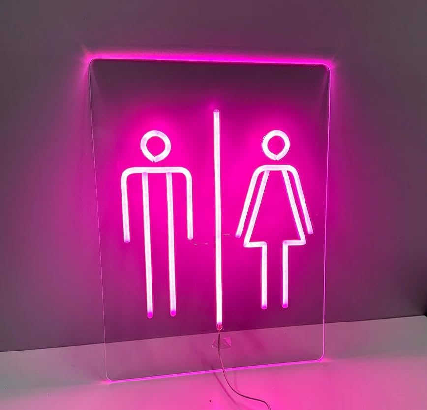 Letrero de neón LED - Baño pequeño