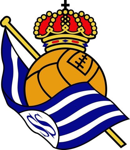 cartel escudo de neón led flex metacrilato y vinilo de LA REAL SOCIEDAD de la liga de fútbol,regalo, para pared de un bar