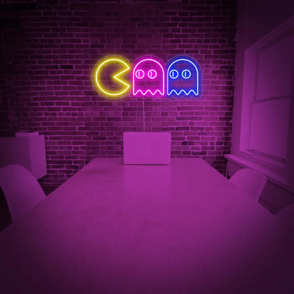 "Fantasmas, Decoración De Jugador" Letreros Neon