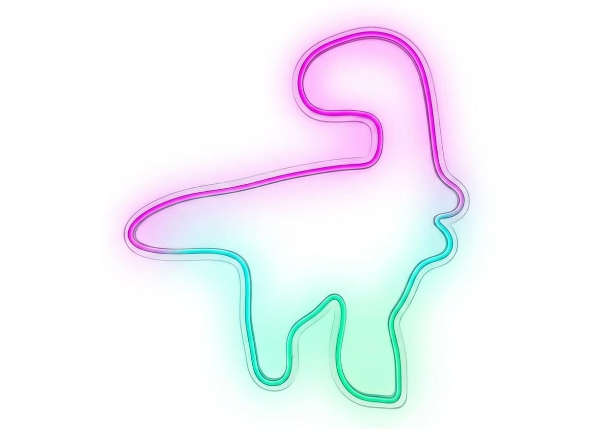 SOLOLED Neon Personalizado, Cartel LED Decoración Pared Letrero Neon Luminoso dinosaurio Fiestas Bar Tiendas habitacionMedida: 40 cm x 40 cm
