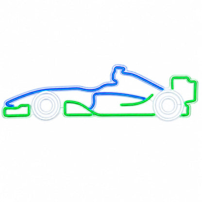 soloLED Letrero Coche deportivo carrera Cartel Luminoso LED Escaparate, Decoración de Pared en Metacrilato, Luz Brillante, aproximadamente 51x21cm alimentación 12v