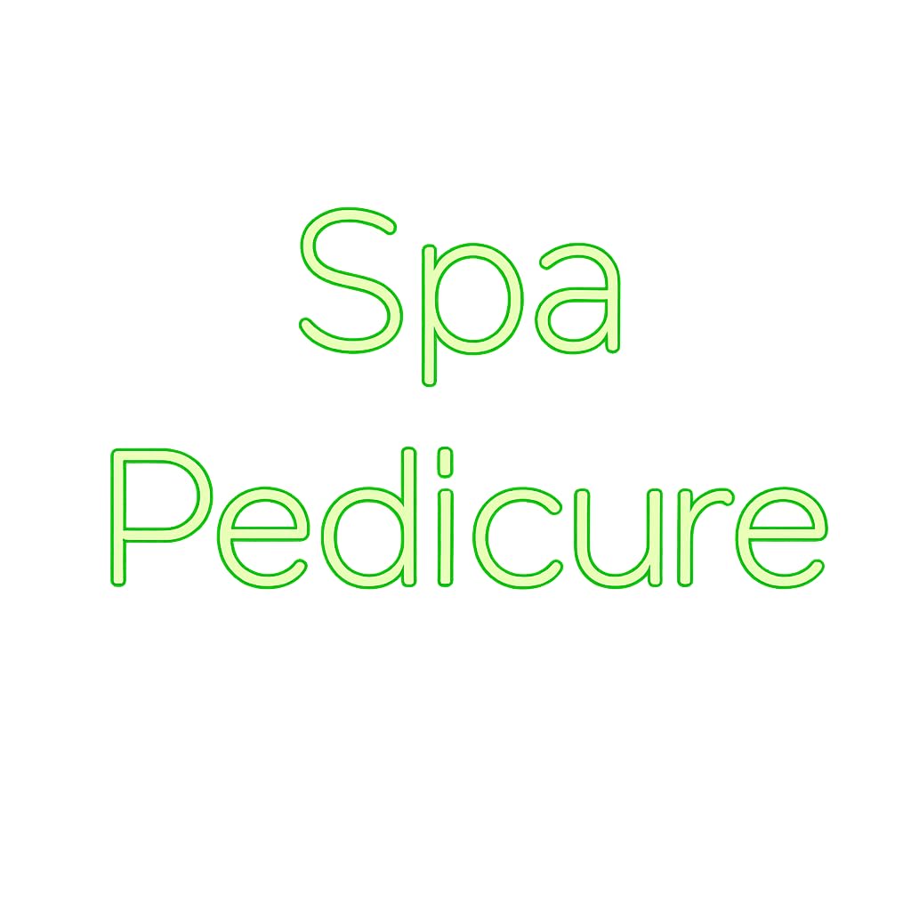 soloLED Letrero spa pedicura Cartel Luminoso LED Escaparate, Decoración de Pared en Metacrilato, Luz Brillante, aproximadamente 60cm alimentación 12v