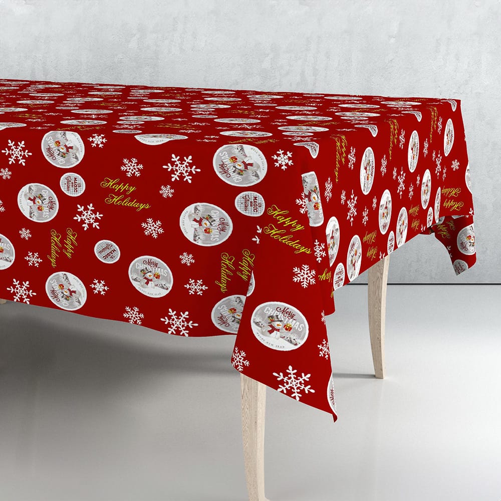 ROLLO DE HULE DECORACIÓN DE NAVIDAD 140 cm x 25 m