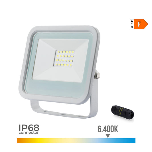 FOCO PROYECTOR LED BLANCO 20 W 1520 lm 6400 K LUZ FRÍA; 12,4 x 2,8 x 10,6 cm