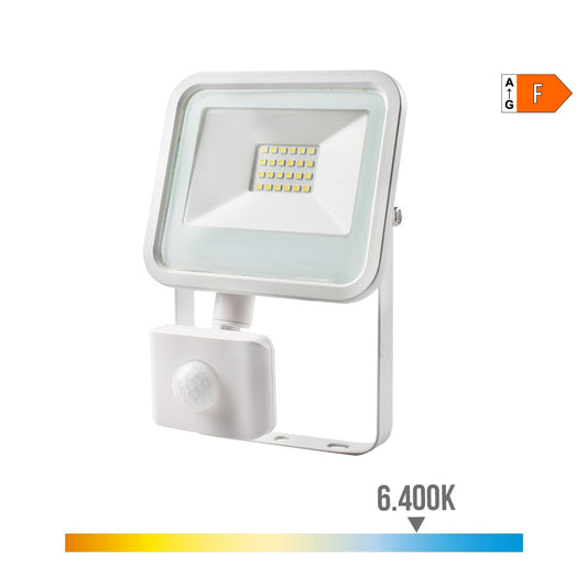FOCO PROYECTOR LED CON SENSOR DE PRESENCIA 20 W, 1520 lm, 6400 K, LUZ FRÍA; 12,4 x 4,5 x 15,8 cm