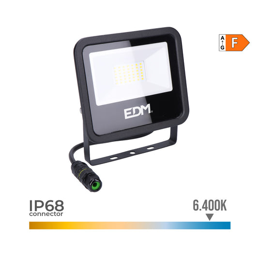 FOCO PROYECTOR LED 30 W 2370 lm 6400 K LUZ FRÍA, BLACK SERIES; 15,8 x 13,5 x 2,9 cm