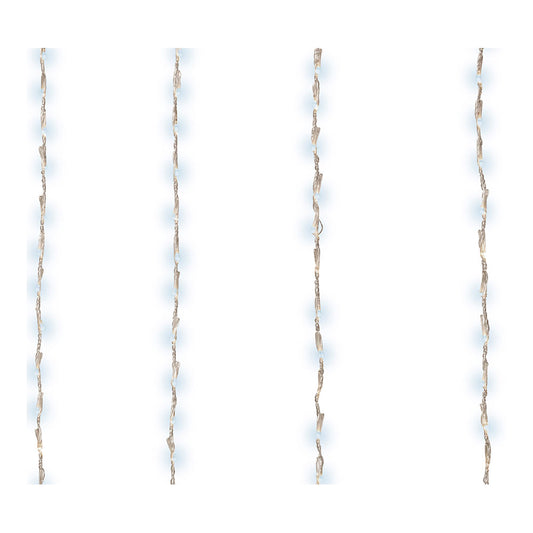 CORTINA DE LEDS PARA BALCON EXTERIOR BLANCO FRIO 2x1m 220 LEDS