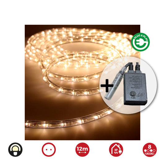 KIT FLEXILED MULTIFUNCION BLANCO CALIDO 12 m