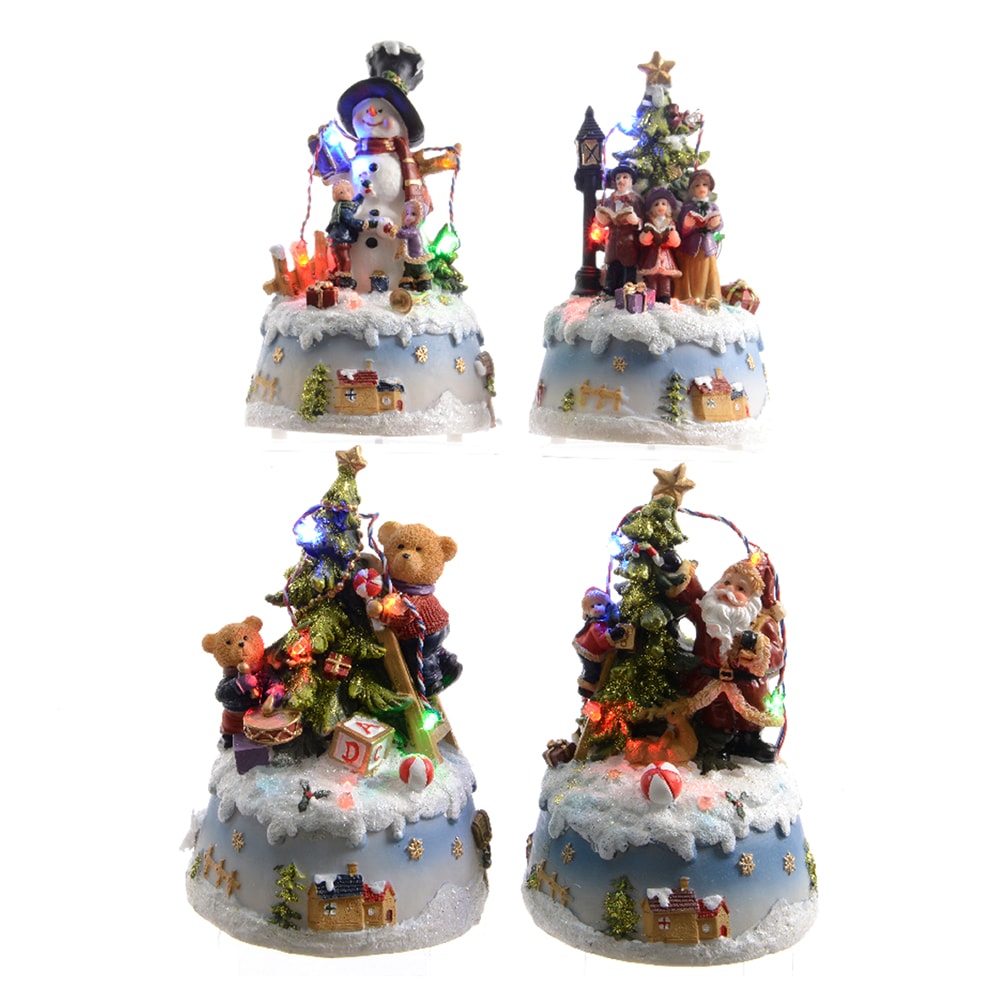 FIGURAS NAVIDEÑAS LED 10 x 9 x 15,5 cm. MODELOS SURTIDOS