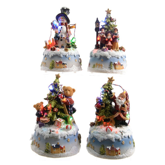 FIGURAS NAVIDEÑAS LED 10 x 9 x 15,5 cm. MODELOS SURTIDOS