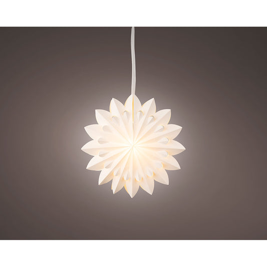ESTRELLA COLGANTE DE PAPEL LED, Ø40 x 20,5 cm.