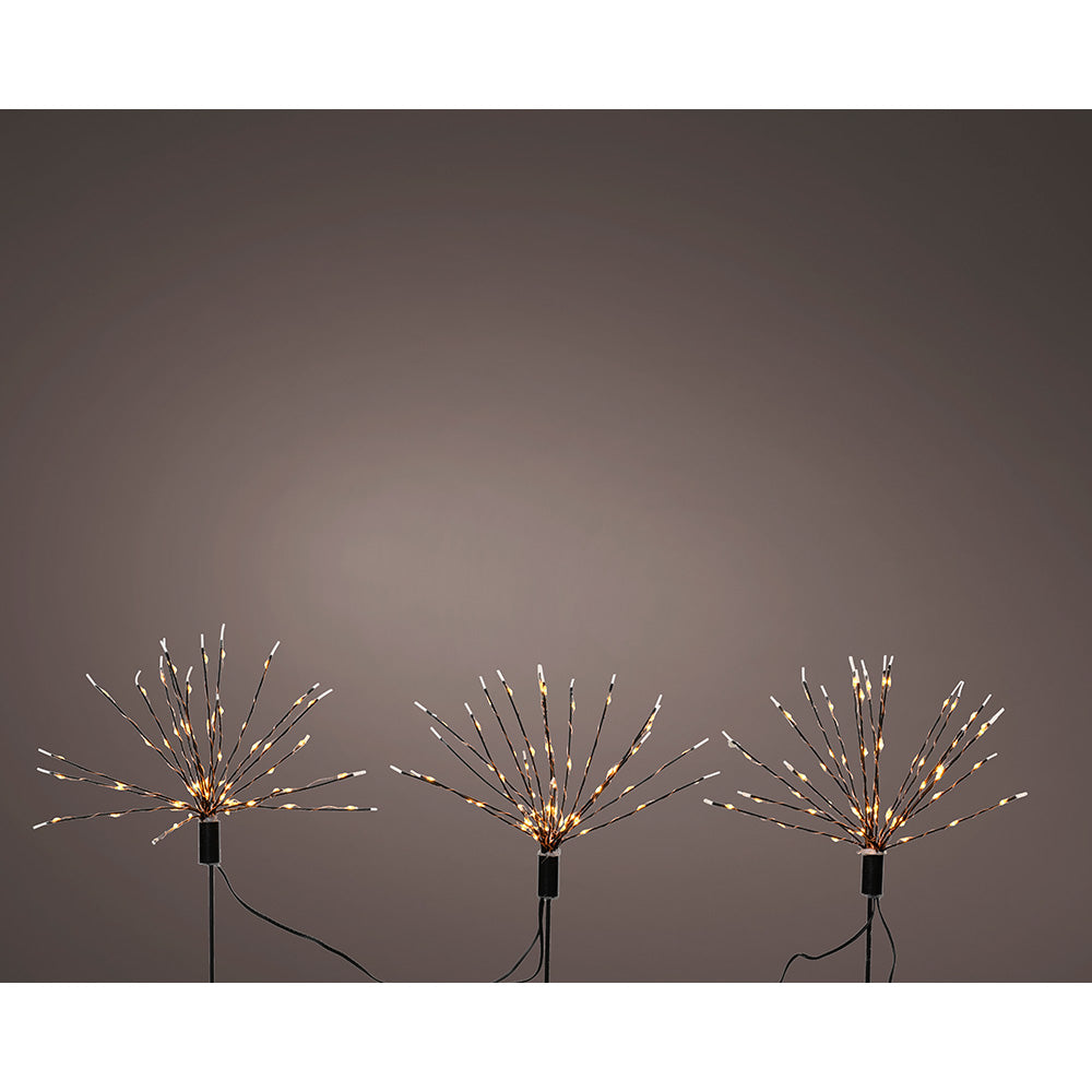 ESTACA MICROLED EN FORMA DE FUEGOS ARTIFICIALES PARA EXTERIOR Ø25 x 45 cm