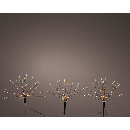 ESTACA MICROLED EN FORMA DE FUEGOS ARTIFICIALES PARA EXTERIOR Ø25 x 45 cm