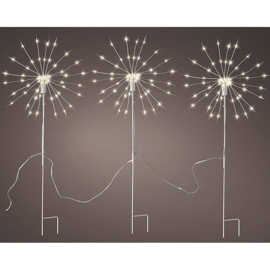 ESTACA MICROLED EN FORMA PELUSO PARPADEANTE PARA EXTERIOR  Ø25 x 45 cm