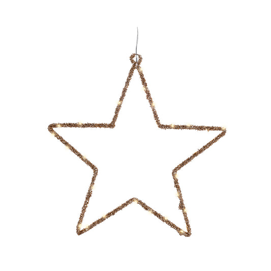 ESTRELLA LUZ LED DECORATIVA INTERIOR 38 x 38 cm