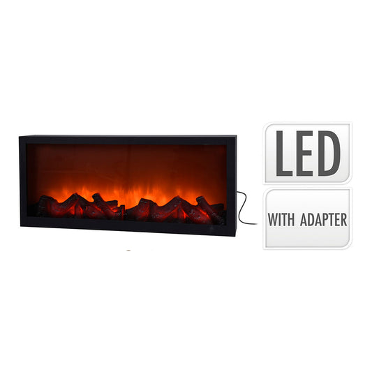 ILUMINACIÓN DECORATIVA CON FORMA DE CHIMENEA DE LED 57 x 10 x 25 cm