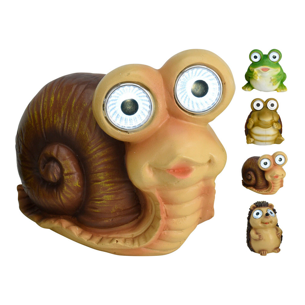 FIGURA LUZ SOLAR ANIMAL 11 cm MODELOS SURTIDOS