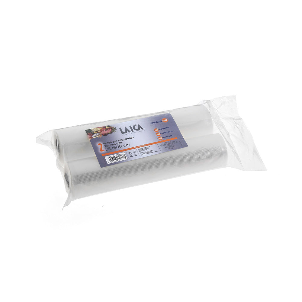 ROLLOS DE CONSERVACION AL VACIO 28 x 600 cm, 2 uds