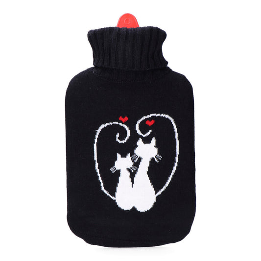 BOLSA DE AGUA CALIENTE 2 L MODELO GATOS ENAMORADOS
